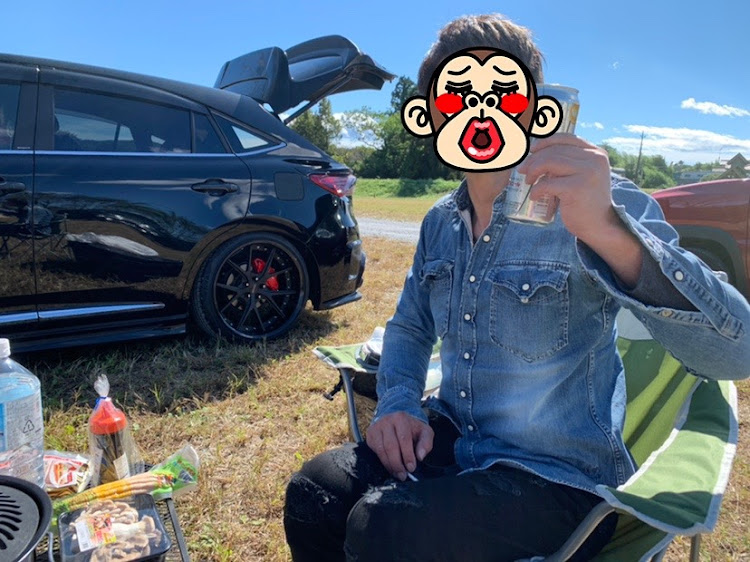 ハリアーの納車パーティー・日焼けしたねん😂‼️・iPhone撮影・学校橋河原・キャンパーデビューに関するカスタム事例の投稿画像5枚目