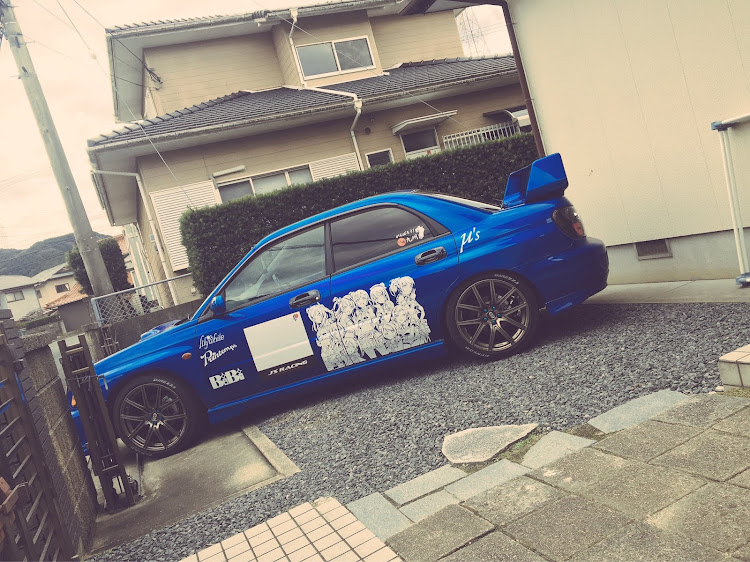 インプレッサ WRXの痛車・ステッカー貼り・愛車撮影・ラブライブ！サンシャイン！！に関するカスタム事例の投稿画像1枚目