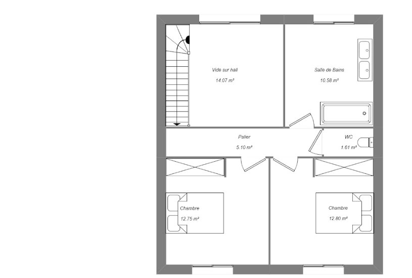  Vente Terrain + Maison - Terrain : 721m² - Maison : 130m² à Ambillou (37340) 