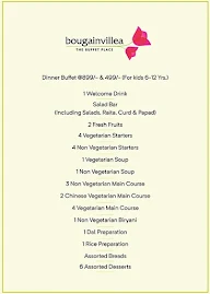 Bougainvillea menu 1