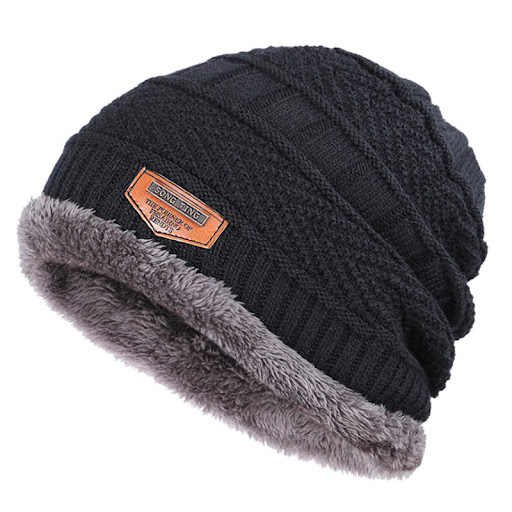Title 9, Mens Plus Fleece Knitted Hat. Warm and comfort...