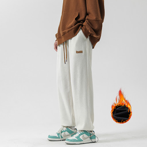 Title 5, Loose Slacks with Straight Legs and Floor Moppi...