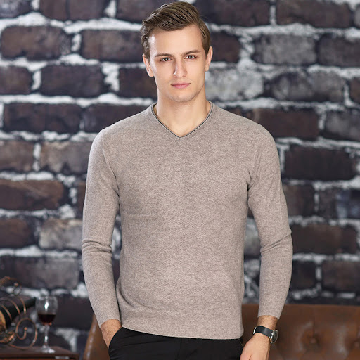 Title 2, Mens solid color V-neck cardigan for everyday ...