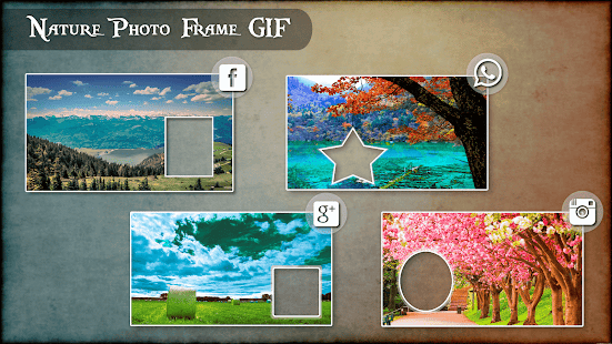 Nature GIF Photo Frame Editor - náhled