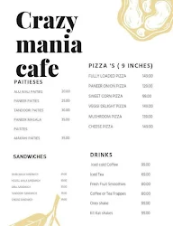 Crazy Mania Cafe menu 3