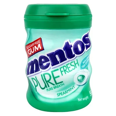 Mentos Pure Fresh Sugarfree Spearmint Flavour Chewing Gum