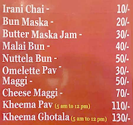 Sufi Irani Chai & Bun Maska menu 2