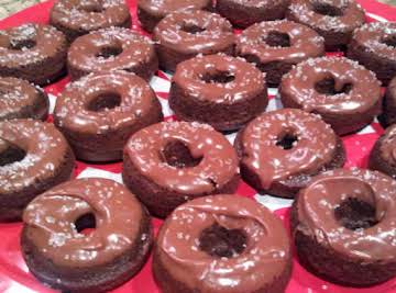 Mayan Mini Chocolate Donuts with Spicy Ganache Glaze