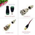 Jack Bnc Lò Xo, Bnc F5, Dc, Jack Dc Đực Cái, Dây Dc Nối Nguồn Và Tín Hiệu Camera, Các Thiết Bị Từ 1 Đến 40V