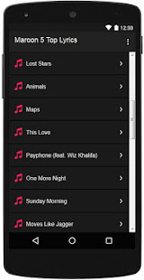 Maroon 5 Top Lyrics(圖2)-速報App