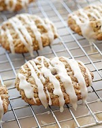 Iced Oatmeal-Applesauce Cookies was pinched from <a href="http://www.marthastewart.com/314405/iced-oatmeal-applesauce-cookies" target="_blank">www.marthastewart.com.</a>