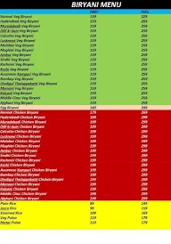 Halal Biryani menu 1