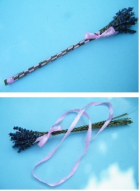 dried lavender wand