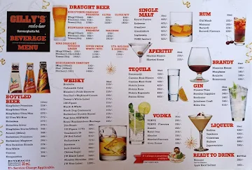 Gilly's Restobar menu 