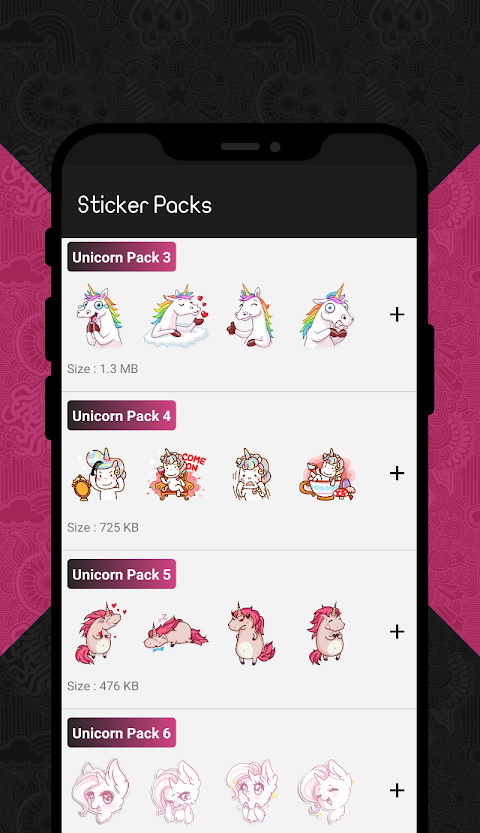 Unicorn Stickers for WhatsApp (WAStickerApps)のおすすめ画像1