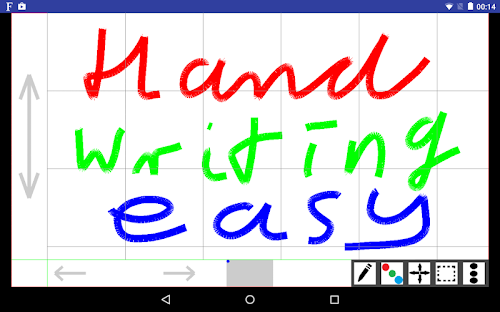 Android application Handwriting easy screenshort