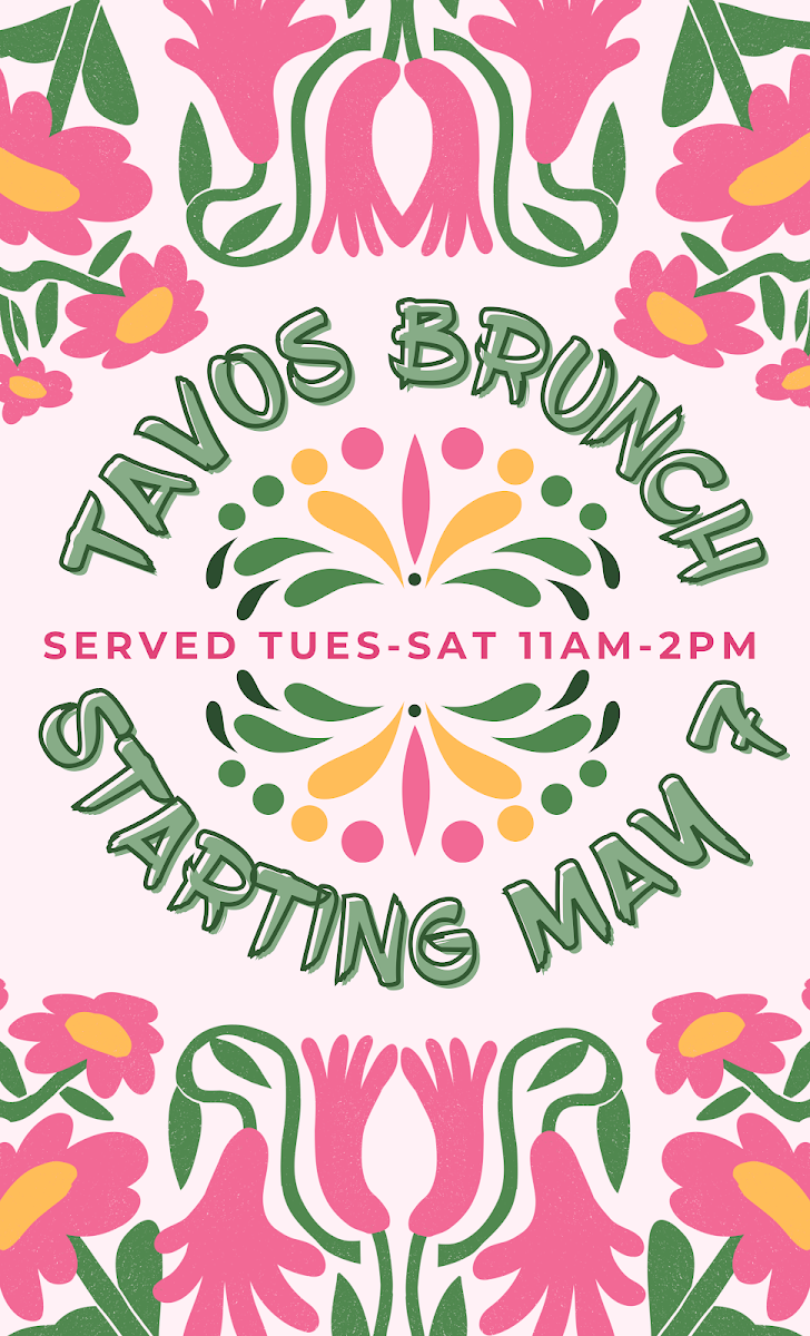 Swing by for brunch from 11-2 pm Tuesday through Saturday and indulge in mouthwatering dishes like Chilaquiles, Huevos Rancheros, Maria’s Chicken Salad, and Chorizo Burritos. Don’t miss out on these flavorful fiestas!