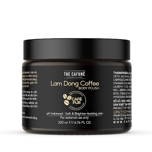 Tẩy Tế Bào Chết Lâm Đồng Coffee Body Polish The Cafuné 200ml