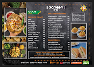 Ganesh Bhel menu 1