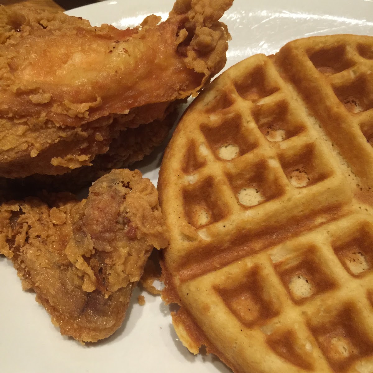 Gluten free fried chicken & waffles!