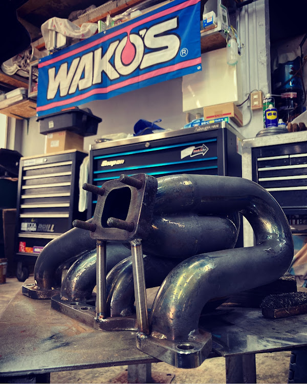 180SXのエキマニ割れ・180sx・エキマニ溶接・エキマニ補強・シルビアに関するカスタム事例の投稿画像1枚目