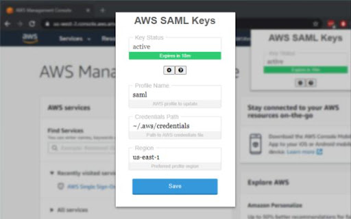 AWS SAML Keys