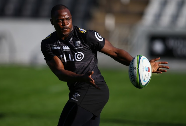 Chiliboy Ralepelle of the Sharks during a captain's run at Kings Park on July 13. File Photo