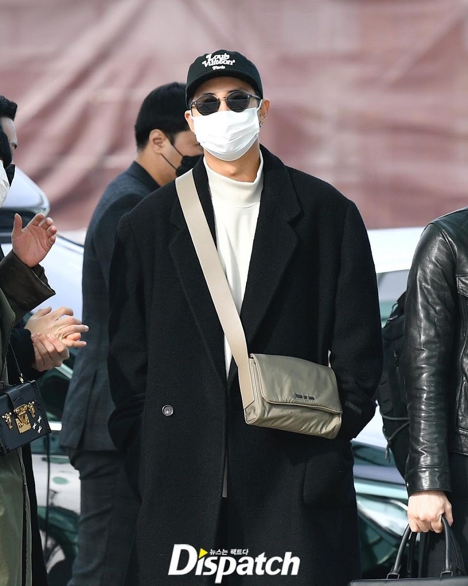 BTS's Jimin makes buzz with his all-black Louis Vuitton look airport  fashion