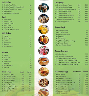 Cafe Homeland menu 