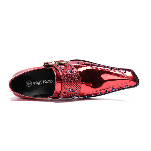 Title 7, Korean Business Suit Leather Shoes Mens Pointe...