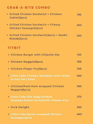 Little Cafe menu 1