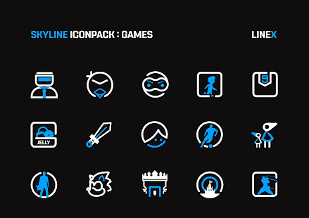 439px x 310px - SkyLine Icon Pack LineX Blue Edition 1.5 Patched APK For Android