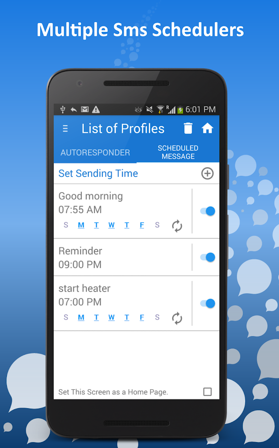    Autoresponder + SMS Scheduler- screenshot  