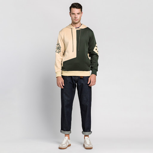 Title 3, Mens mosaic hooded cardigan sweater