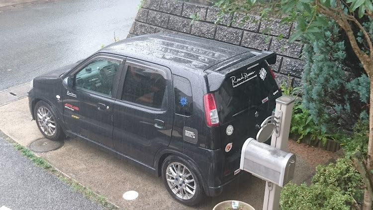 Keiワークスの雨で動いてなーい(笑)・ガンプラ作るか迷ってます(笑)・ドライブ迷い中に関するカスタム事例の投稿画像1枚目