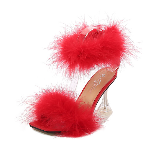 Title 7, Womens fine strap plush fashion stiletto sanda...