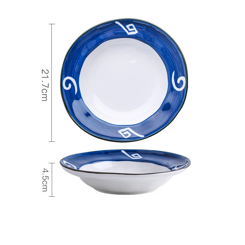 Plato de desayuno de cerámica Redondo Hondo Plano Perfección para tus desayunos diarios Sirve tus comidas con estilo y disfruta