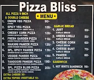 Pizza Bliss menu 1