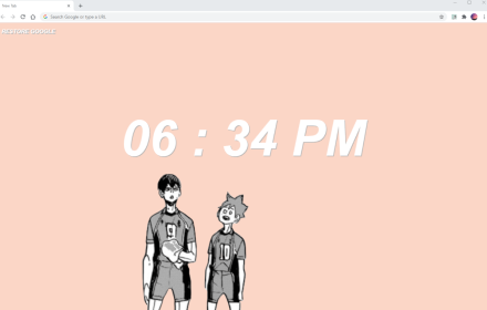 Haikyuu New Tab chrome extension