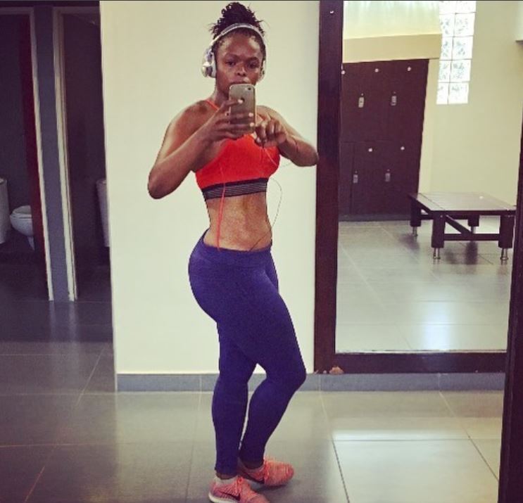 Unathi Msengana went from from fuller figure to enviable six-pack.