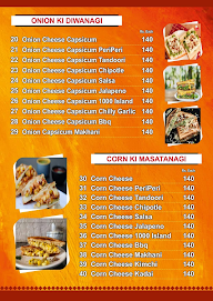 Soni Sandwich menu 6