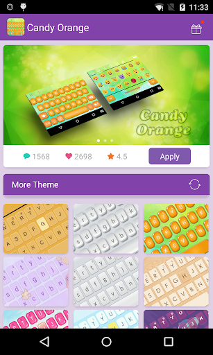 Emoji Keyboard-Candy Orange