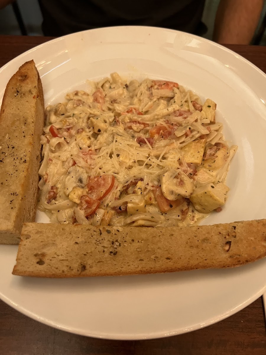 Chicken carbonara GF