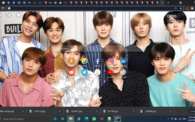 NCT K-Pop wallpaper New Tab Theme