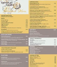 Amour Bistro menu 8