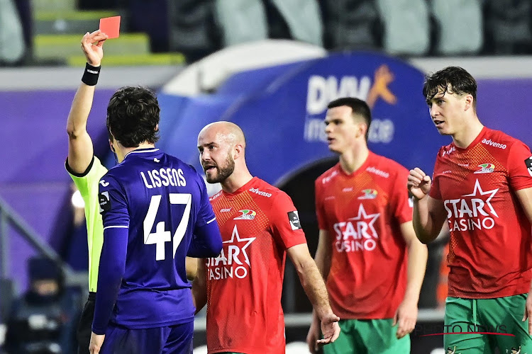 Bondsparket spaart Lissens niet na rode kaart in debuutmatch (Anderlecht aanvaardt de straf wel)