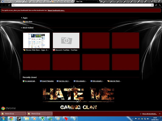 Hate Me Theme 4:3 chrome extension