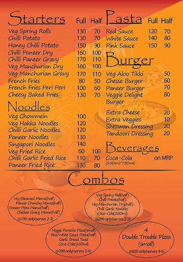 Most Wanted Momos menu 