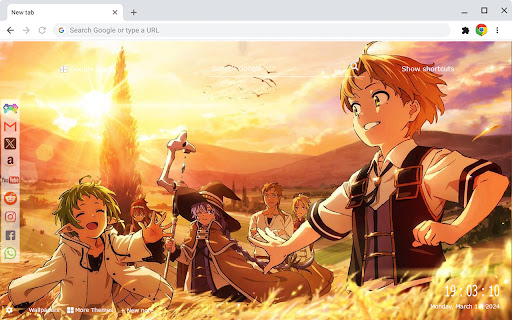 Mushoku Tensei Wallpapers New Tab Anime Extension