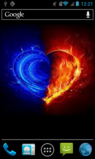 Flaming heart Live WP